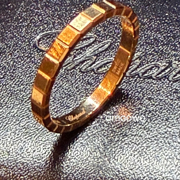 Chopard Ice Cube Rose Gold 53 Size Ring 18K Pre loved - Picture 6 of 9